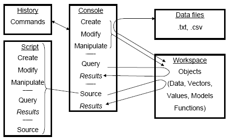 schematic of R work-flow