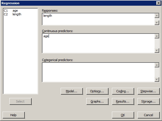 standard deviation in minitab express