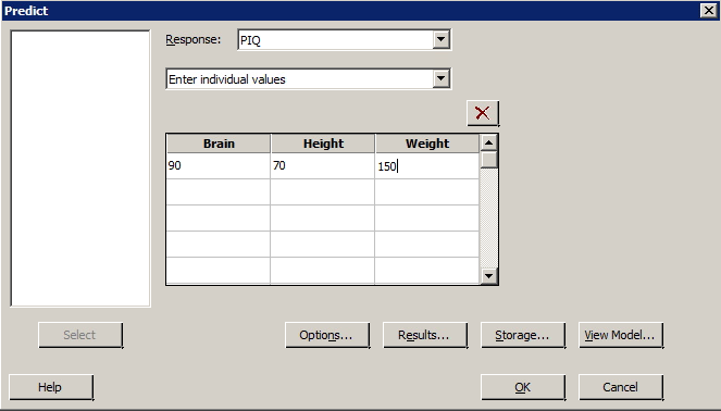 regression analysis minitab