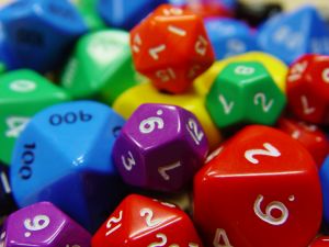 colored dice