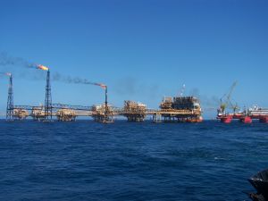 Large oil rig