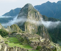 Machu Picchu, an Incan Citadel in Peru