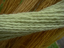 close up of yarn threads